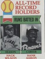 1979 Topps - Hack Wilson Hank Aaron #412