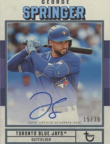 2022 Topps Brooklyn Collection - George Springer #AC-GS