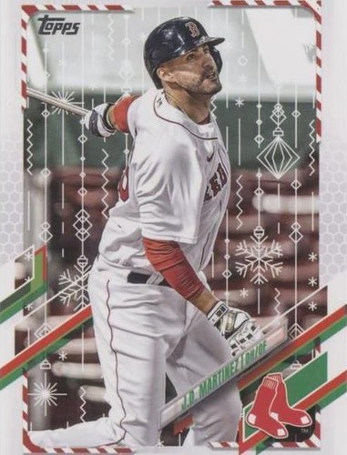 2021 Topps Holiday - J.D. Martinez #HW2