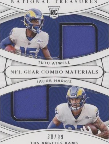 2021 Panini National Treasures Jacob Harris Tutu Atwell #RG-TJ