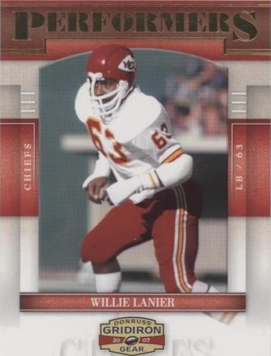 2007 Donruss Gridiron Gear Willie Lanier #P-35