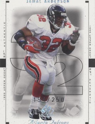 1999 SP Authentic Jamal Anderson #4 AE
