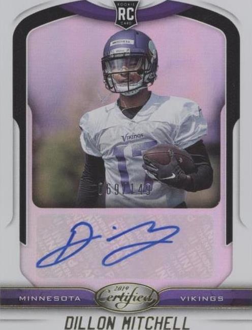2019 Panini Certified Dillon Mitchell #146