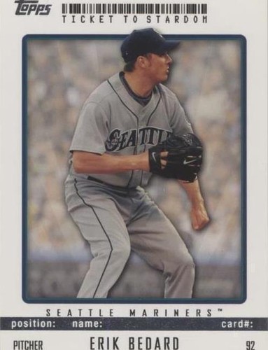 2009 Topps Ticket To Stardom - Erik Bedard #92