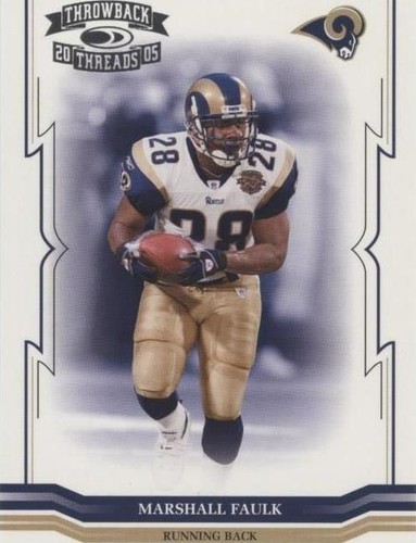 2005 Donruss Throwback Threads Marshall Faulk #132
