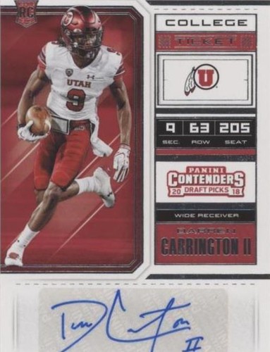 2018 Panini Contenders Draft Picks Darren Carrington II #204
