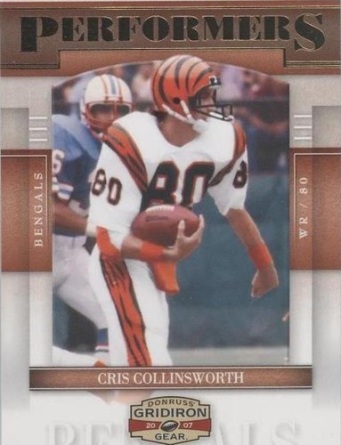 2007 Donruss Gridiron Gear Cris Collinsworth #P-11