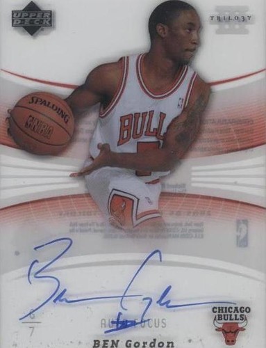 2005-06 Upper Deck Trilogy - Ben Gordon #AF-BG