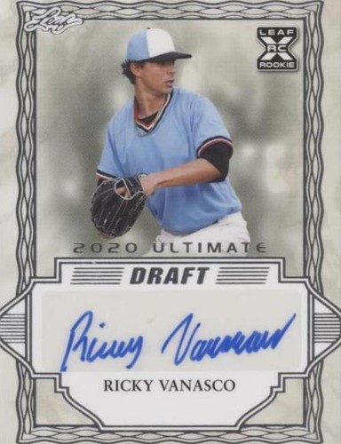 2020 Leaf Ultimate Draft - Ricky Vanasco #BA-RV1