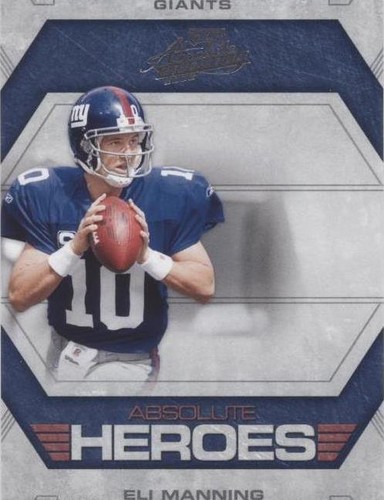2008 Playoff Absolute Memorabilia Eli Manning #AH-13