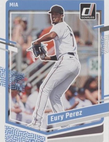 2023 DONRUSS BLUE SP RC EURY PEREZ MIAMI MARLINS ROOKIE