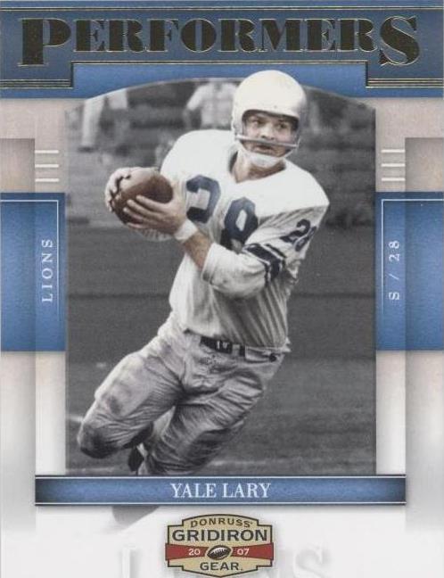 Donruss Gridiron Gear Yale Lary 2007 #P-36