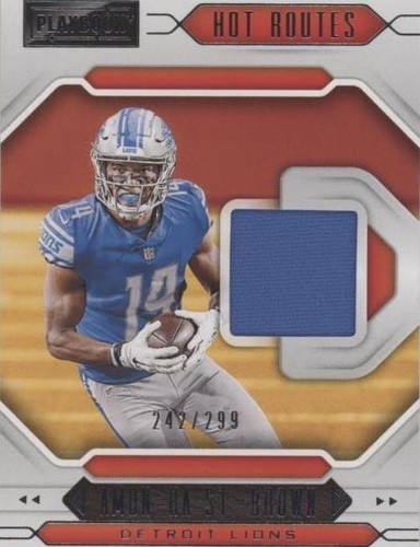 2021 Panini Playbook Amon-Ra St. Brown #HR-ASB
