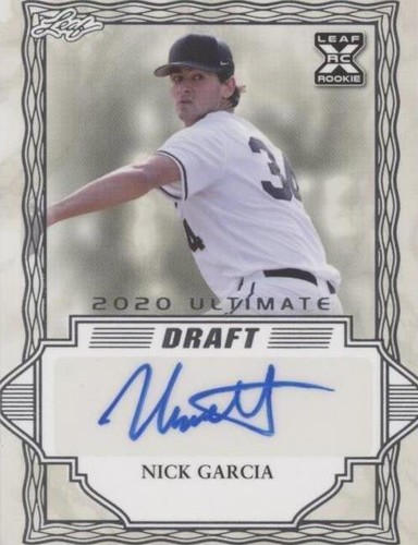 2020 Leaf Ultimate Draft - Nick Garcia #BA-NG2