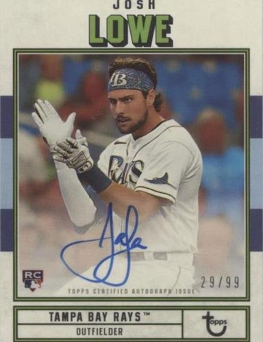 2022 Topps Brooklyn Collection - Josh Lowe #AC-JL
