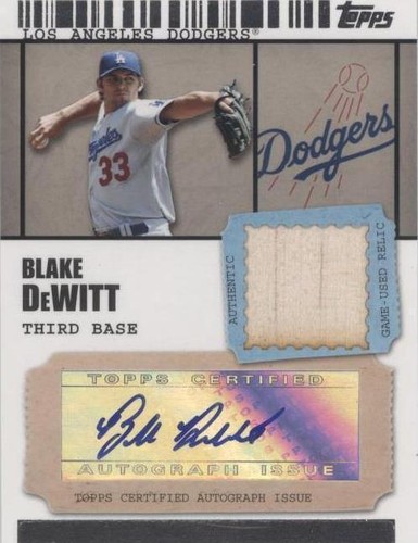 2009 Topps Ticket To Stardom - Blake DeWitt #TSAR-BD