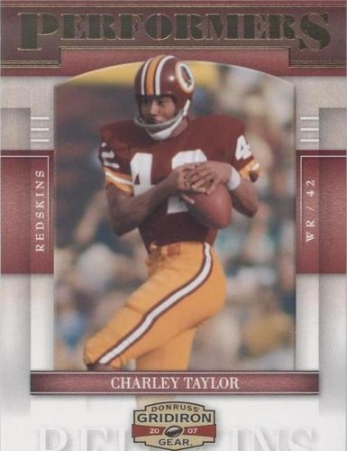 2007 Donruss Gridiron Gear Charley Taylor #P-9