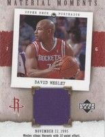 2005-06 Upper Deck Portraits - David Wesley #MM-DA