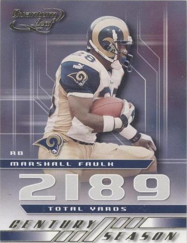 2001 Quantum Leaf Marshall Faulk #CS - 45