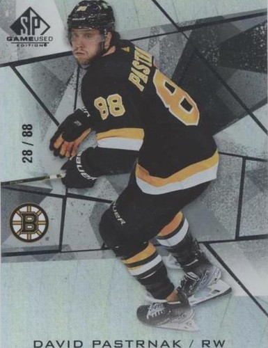 2021-22 Upper Deck SP Game Used - David Pastrnak #7