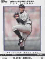 2009 Topps Ticket To Stardom - Ubaldo Jimenez #59