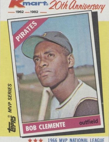 1982 Topps Kmart MVP Series - Roberto Clemente #10