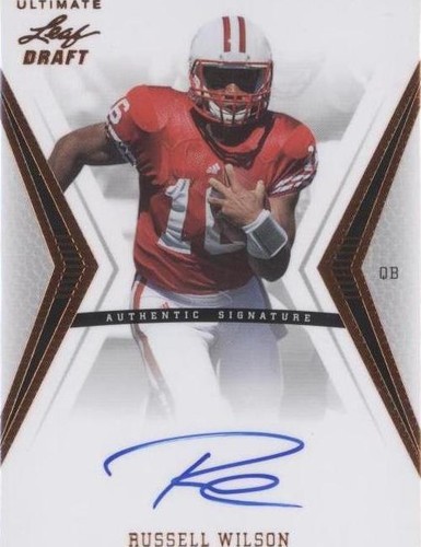 2012 Ultimate Leaf Draft Russell Wilson #RW1