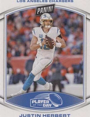 2023 Panini Player of the Day Justin Herbert #22