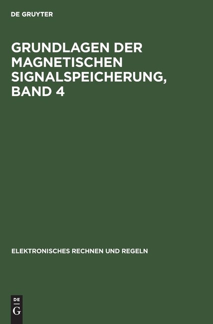 Digitalbandspeicher  Transportwerke F?R Die Digitale Datenspeicherung Auf M...