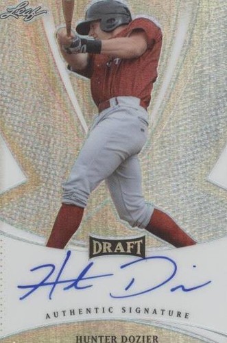 2013 Leaf Metal Draft - Hunter Dozier #BA-HD1