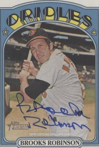 2021 Topps Heritage High Number - Brooks Robinson #ROA-BR