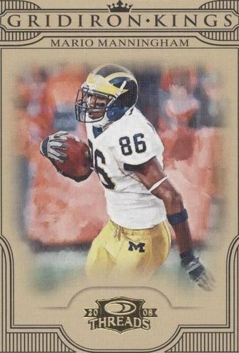 2008 Donruss Threads Mario Manningham #CGK-46