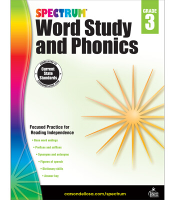 Spectrum Word Study And Phonics, Grade 3