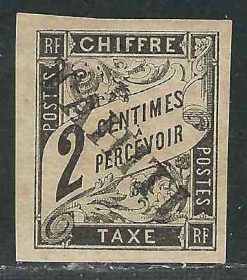 Tahiti様③ France Tahiti Stamps J2 Yv TT 2 2c Black MVLH VF Signed 1893 SCV