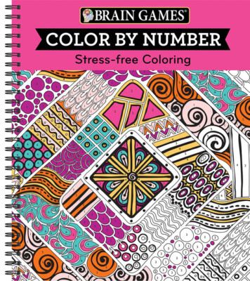 Color By Number Stress-Free Coloring Pink