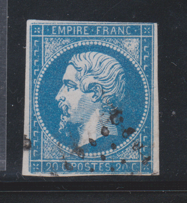 France Classiques Napoleon  20c Bleu (O) / Yt 20 N* Varietes