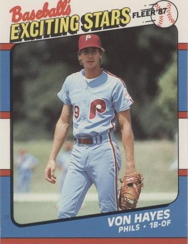 1987 Fleer Baseball's Exciting Stars - Von Hayes #23
