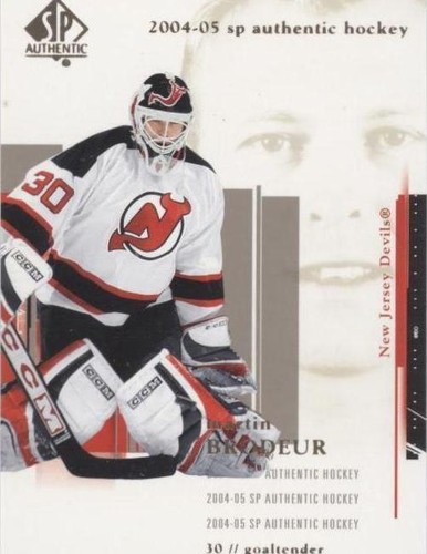 2004-05 SP Authentic - Martin Brodeur #52