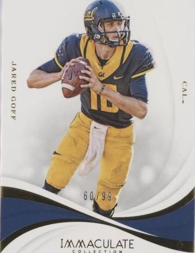 2019 Panini Immaculate Collection Collegiate Jared Goff #10