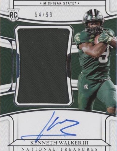 2022 Panini National Treasures Collegiate Kenneth Walker III #66