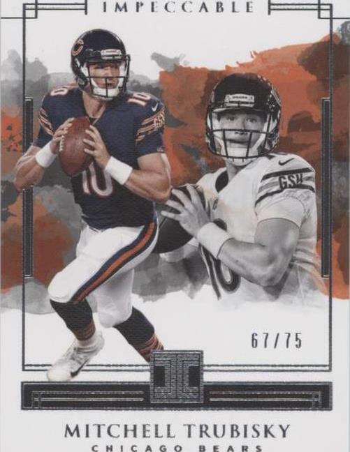 2018 Panini Impeccable Mitchell Trubisky #75