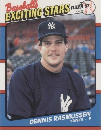 1987 Fleer Baseball's Exciting Stars - Dennis Rasmussen #35