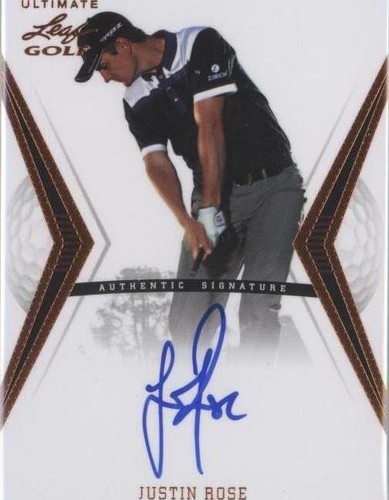 2012 Leaf Ultimate - Justin Rose #BA-JR1