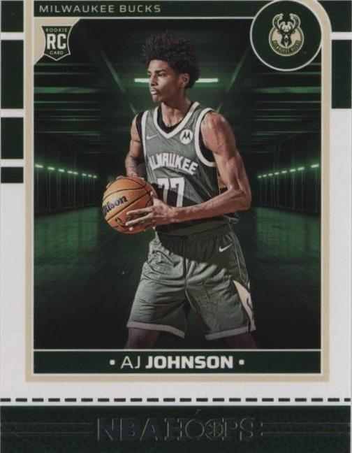 2024-25 Panini Nba Hoops - Rookies AJ Johnson #253 (RC) for 2024-25 Panini Nba Hoops - Rookies AJ Johnson #253 (RC) for