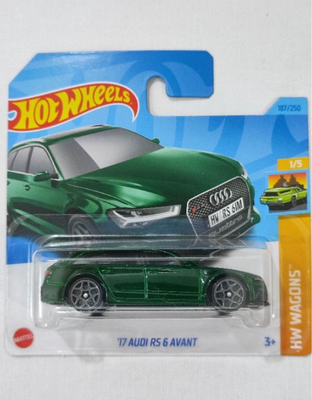 Hot Wheels 2023 Case J Mainline 17 Audi RS 6 Avant SHORT CARD