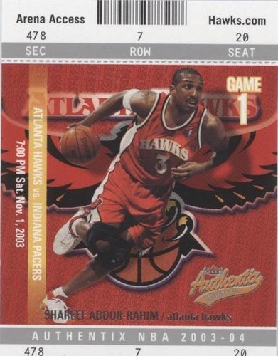 2003-04 Fleer Authentix - Shareef Abdur-Rahim #18