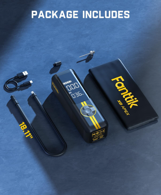 Fanttik X8 APEX EV Tire Inflator Portable Air Compressor