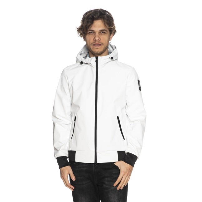 RefrigiWear Jacket Hooded Man Bannon Jacket Bomber Windproof White