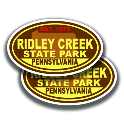 RIDLEY CREEK STATE PARK Stickers 2 Decals Pennsylvania Bogo Car Window RV