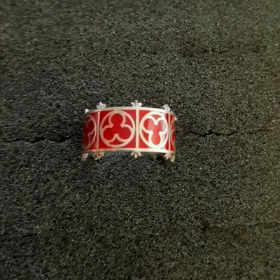 Trefoil Sanguis Ring Pewter R106 Alchemy Gothic